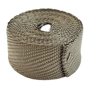 Enveloppe thermique en fibre de lave de titane pour collecteur d'échappement de qualité supérieure de 2 "x 50 '+ 6 attaches - Product Image 3