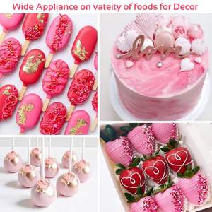 Sans titane <span class=keywords><strong>de</strong></span> qualité alimentaire EU or argent Mica poudre comestible lustre poussière comestible paillettes pour gâteau - Product Image 4