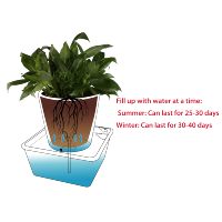 Système d'arrosage automatique pour plantes en pot, capteur d'humidité à aspiration d'eau automatique, pot de fleurs idéal pour la maison, le bureau, le jardin, la cour