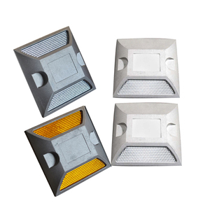 Reflectores de Carretera de Fábrica China, Tachas Reflectantes de Seguridad Vial Tipo Ojo de Gato, Tachas de Aluminio para Carretera - Product Image 1