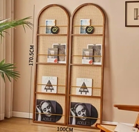 Paravents vintage amovibles pour la pièce, séparateurs en rotin, panneaux de séparation de bureau mobiles