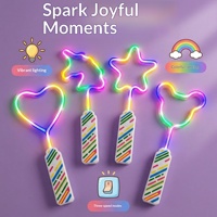 Bâton lumineux LED néon coloré en plastique, effet arc-en-ciel, jouet pour enfants, NOUVELLES ARRIVÉES, accessoires pour spectacle de maternelle et fête d'anniversaire