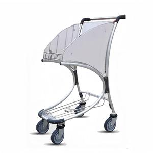 Chariot de transport hôtelier de luxe personnalisé à 4 roues motorisées en métal, construction robuste en acier pour bagages de voyage, équipements hôteliers et hospitaliers - Product Image 4