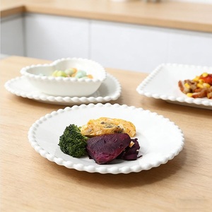 Ceramic Plate Dinner Tableware Eco-Friendly 6 <b>8</b> 10 Inch Bowl Coffee Mug Porcelain Dessert and Cake Plate Serving <b>Set</b> - Product Image 5