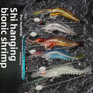 Esca Artificiale in PVC Morbido Altamente Realistica a Forma di Gamberetto con Ami - Crankbait Bionico Realistico per la Pesca al Black Bass - Product Image 2
