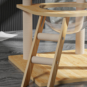 Shengfeng mèo leo khung mèo làm tổ tích hợp thú cưng gãi bảng gỗ rắn lớn nhảy Cây mèo - Product Image 3