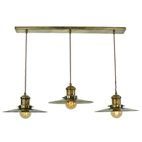 XINZHONG Industrial cobre decorativo Vintage lámpara comedor Led candelabros latón colgante luz de techo diseño lineal