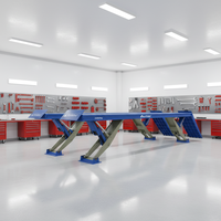 Plateforme élévatrice à ciseaux Autec personnalisée de 25 tonnes, robuste, encastrée, pour camions et bus, à entraînement électrique hydraulique pour atelier