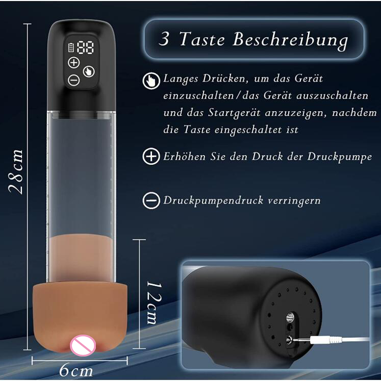 Automatic Penis Pump - Electric Vacuum Vibrating Enlargement