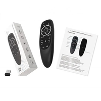Control Remoto Inalámbrico G10S Pro 2.4G de Alta Calidad con 7 Retroiluminaciones, Control por Voz, Mouse Aéreo con Giroscopio y Aprendizaje IR