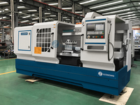 Torno CNC Automático de Alta Resistencia LUZHONG CK6163E, 220V, Sistema de Control GSK, Torno Horizontal de Bancada Plana para Pulir Ruedas