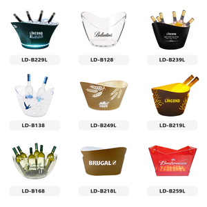 Wholesale Custom Logo <strong>Large</strong> <strong>Bucket</strong> With Handles Dispenser Beer Nightclub <strong>Ice</strong> Bowls Absolut Vodka Illuminated <strong>Ice</strong> <strong>Buckets</strong> - Product Image 6