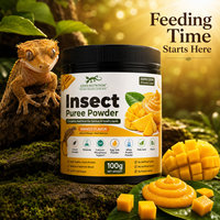 Purée en poudre pour reptiles et insectes exotiques, pâte molle, purée de fruits, soutien à la reproduction, stimulant d'appétit, santé intestinale