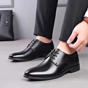 Zapatos de Vestir Profesionales para Hombre, Parte Superior de PU, Sin Cordones, Antideslizantes, Impermeables, Mocasines Elegantes para Oficina, Suela Suave y Cómoda para Todas las Temporadas - Product Image 3