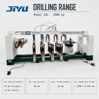 Machine à percer CNC JIYU Z6C pour le travail du bois, 6 rangées, machine à percer multi-broches CNC, machine à percer haute efficacité pour meubles