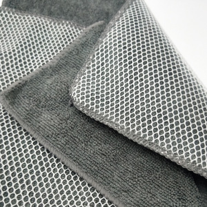 Serviette en microfibre double face pour le lavage de voiture, absorbante, également utilisable comme torchon de cuisine pour casseroles et poêles - Product Image 5