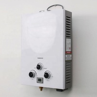 Pemanas Air Tanpa Tangki 6L-20L Portabel Luar Ruangan USB Gas Propana Instan Pemanas Air Panas Multi-Perlindungan untuk Berkemah Bahan Stainless Steel