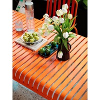 Ensemble de table et de chaises à manger en métal sur mesure |   Meubles de restaurant modernes pour l'extérieur et l'intérieur, pour café, terrasse et bar