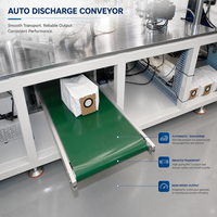 Machine automatique de soudage de sacs à poussière ultrasoniques 15KHz 4200W à 4 systèmes pour la fabrication de sacs filtrants de robots aspirateurs