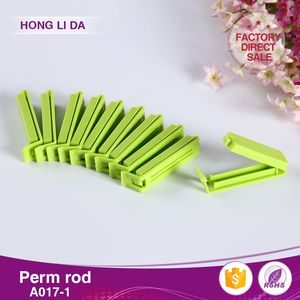 Outils de coiffure professionnels multi-usages en plastique PP, bigoudis pour permanente DIY en salon, rose/vert, 10 pièces/sac pour racines de cheveux volumineuses - Product Image 5