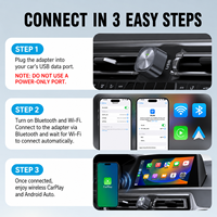 OEM MS-11 Portablewireless Android Auto carplay 2-in-1 Adapter Dongle Kabel/Nirkabel Koneksi USB Garansi 1 Tahun Plug Play