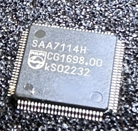 Décodeur vidéo SAA7114H à circuit intégré avec filtre peigne adaptatif PAL/NTSC, trancheur de données VBI et détartreur vidéo