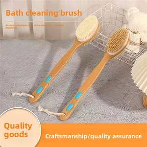 <span class=keywords><strong>Brosse</strong></span> pour le corps en crin de cheval à <span class=keywords><strong>long</strong></span> <span class=keywords><strong>manche</strong></span>: idéale pour le lavage du corps et l'exfoliation, fournitures de bain indispensables - Product Image 2