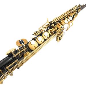 Teclas <span class=keywords><strong>de</strong></span> oro y níquel negro, Saxofón Soprano Bb, tubo <span class=keywords><strong>de</strong></span> <span class=keywords><strong>dos</strong></span> piezas <span class=keywords><strong>de</strong></span> una pieza para principiantes y profesionales, instrumento <span class=keywords><strong>de</strong></span> <span class=keywords><strong>viento</strong></span> <span class=keywords><strong>de</strong></span> madera resistente - Product Image 2