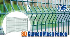 Clôture en panneaux de <span class=keywords><strong>grillage</strong></span> métallique moderne en acier au carbone <span class=keywords><strong>soudé</strong></span>, courbée, étanche, pour extérieur, <span class=keywords><strong>hauteur</strong></span> <span class=keywords><strong>2m</strong></span>, montage facile, sécurité 3D pour ranch et maison, Yishuo - Product Image 2