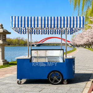 Kiosque à sucettes glacées 2025, chariot de vente ambulante, camion de nourriture mobile pour le petit-déjeuner et les collations, remorque à 3 roues - Product Image 4