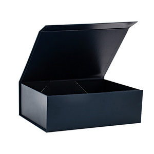 <span class=keywords><strong>M</strong></span> Marineblauw Verwisselbaar Lint Stijl Marineblauwe Magnetische Vouw Platte Giftbox - Product Image 2