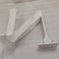 Lettres Grandes Irrégulières Personnalisées Exclusives en Acier Inoxydable 304 Peintes par Pulvérisation, Forme Spéciale, Artisanat Complet Haut de Gamme