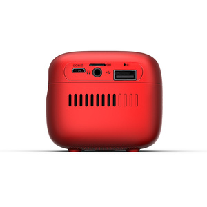Miniproyector Led para niños, proyector de haz con Android, WIFI, <span class=keywords><strong>Bluetooth</strong></span>, para entretenimiento en el hogar y negocios, el mejor regalo de fábrica - Product Image 4