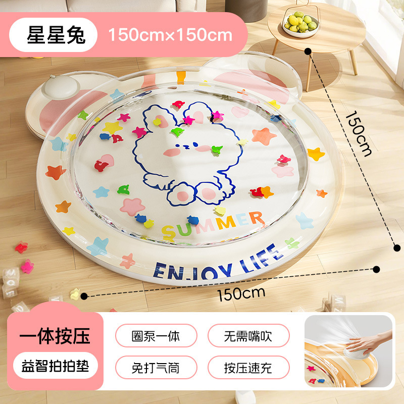 Tapete Redondo de 150 cm - Conejo Estrella