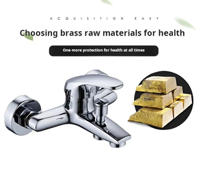 Ensemble <span class=keywords><strong>de</strong></span> robinetterie <span class=keywords><strong>de</strong></span> baignoire et douche murale en laiton poli YaoPeng, pommeau <span class=keywords><strong>de</strong></span> douche pluie 12 pouces, <span class=keywords><strong>1</strong></span> poignée, installation <span class=keywords><strong>2</strong></span> trous, valve en céramique - Product Image 4