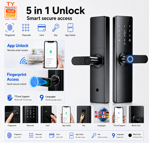 Outdoor Ttlock <strong>Remote</strong> Smart <strong>Lock</strong> Tuya Wifi Smart <strong>Lock</strong> Door Password Fingerprint Smart Door <strong>Lock</strong> Smart <strong>Locks</strong> for Front Door - Product Image 1
