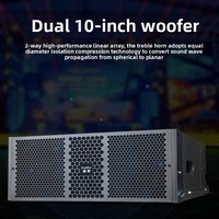Speaker Line Array Profesional NB-212A Pasif Dual 12 Inch 3-Way 700W untuk Pertunjukan Luar Ruangan, Stadion, Konser, dan Panggung Audio