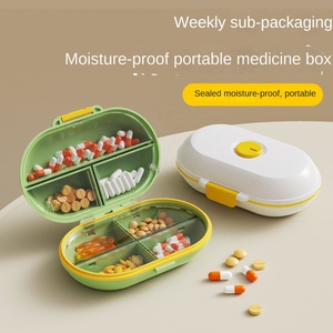 Wholesale Daily 7-Compartment Food Grade PP Child-Resistant Multicolor Portable <b>Pill</b> Organizer <b>Case</b> <b>for</b> Vitamins & Cod Liver Oil - Product Image 5