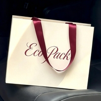 Sacs shopping en papier de luxe personnalisés avec impression et logo pour vêtements, petites entreprises, logo en relief