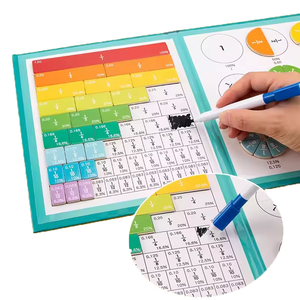 Mới có thể gập lại di động nhận thức phù hợp với bảng câu đố từ tính toán học tập Cuốn sách giấy Đồ chơi giáo dục cho trẻ em trai cô gái - Product Image 1