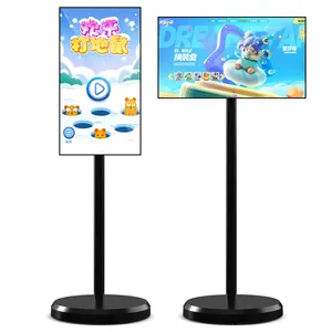 Tv pintar portabel, layar portabel penuh tanpa kabel Android LCD Monitor Tv pintar Usb untuk bisnis kapasitif sentuh 1 tahun CN