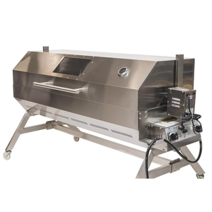 Dual Fuel Stainless Steel <strong>BBQ</strong> Spit <strong>Charcoal</strong> <strong>Gas</strong> Pig Roaster Heavy Duty Commercial Barbecue Grill 1500mm Party Adjustable Trolley - Product Image 1