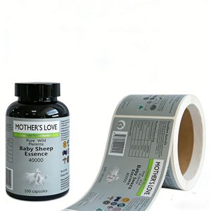 Étiquettes personnalisées pour produits, suppléments, vitamines, autocollants imprimés pour bouteilles en plastique de produits de santé - Product Image 2