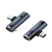 Adaptateur double USB-C femelle vers Type-C mâle en alliage d'aluminium PD100W 2-en-1, convertisseur d'extension de transfert sonore Hi-Fi rapide 10 Gbit/s