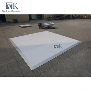 Pista de Baile Blanca de Alto Brillo, Plataforma Moderna para Eventos, Decoración para Pistas de Baile - Product Image 3