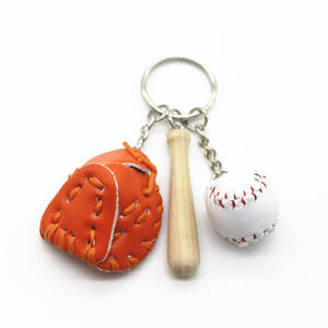 Porte-clés mini-batte de baseball avec logo personnalisé Porte-clés en bois batte de baseball Pendentif de sac Cadeaux souvenirs sportifs Porte-clés de baseball - Product Image 3