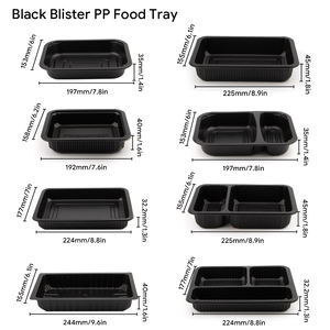 Barquettes sous vide en plastique PP jetables personnalisées en usine pour aliments surgelés, viande fraîche, steak, bœuf, pain, fruits, maïs - Product Image 4