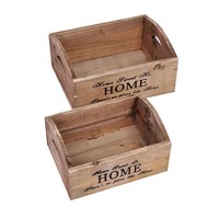 Organisateur de bureau en bambou avec boîte, support de rangement rectangulaire pour dossiers, pour la maison - Bois naturel personnalisable