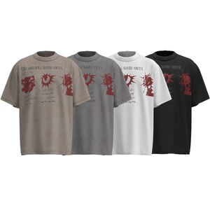 Camiseta de Verano de Alta Calidad, Estilo Hip-Hop Urbano, Marca de Moda, Estampado Oscuro, 100% Algodón, Transpirable, Anti-Pilling, Manga Corta - Product Image 1