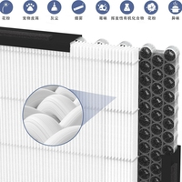 Système de filtration True Hepa 3 en 1 avec filtre à charbon actif compatible avec le purificateur d'air E-200 Lunino